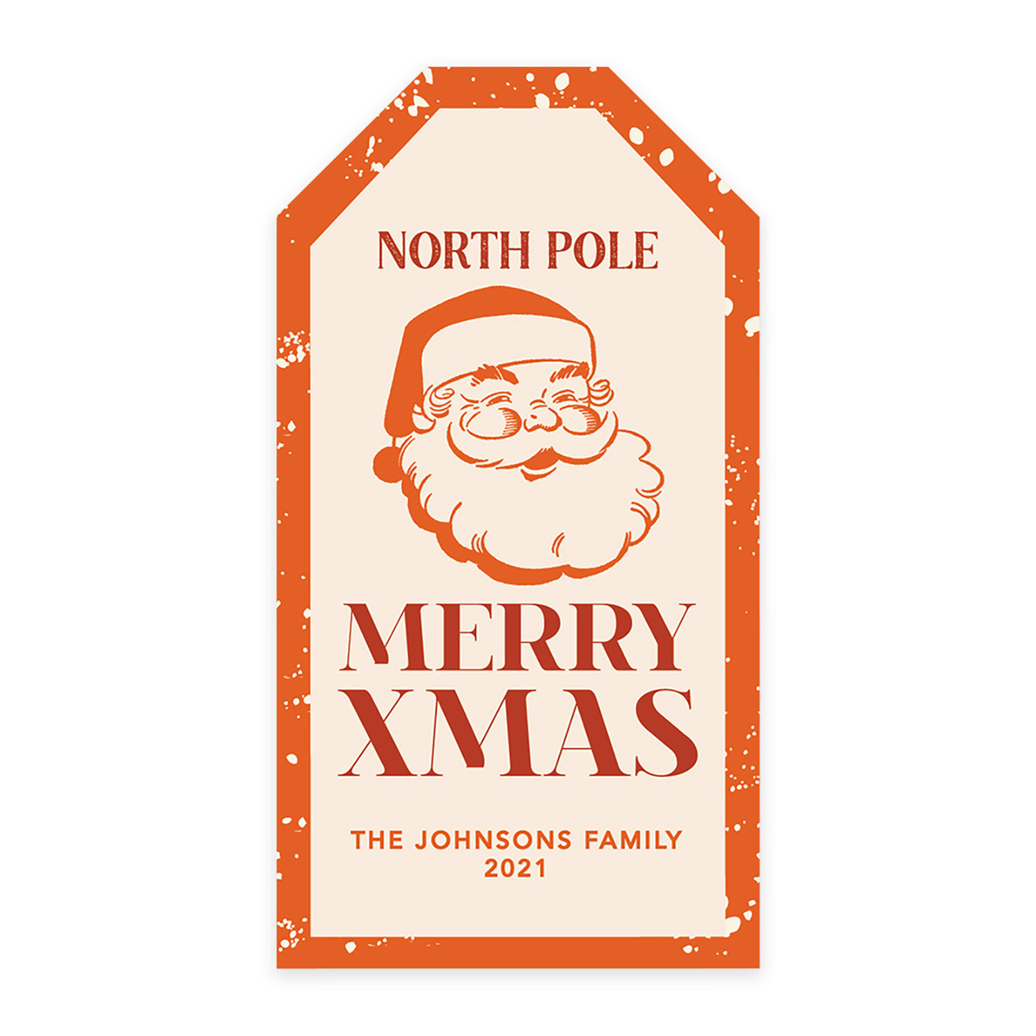 Personalized Christmas Wrapping Paper, Santa North Pole Gift Wrap