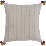 Dhaka Striped Cotton Throw Pillow