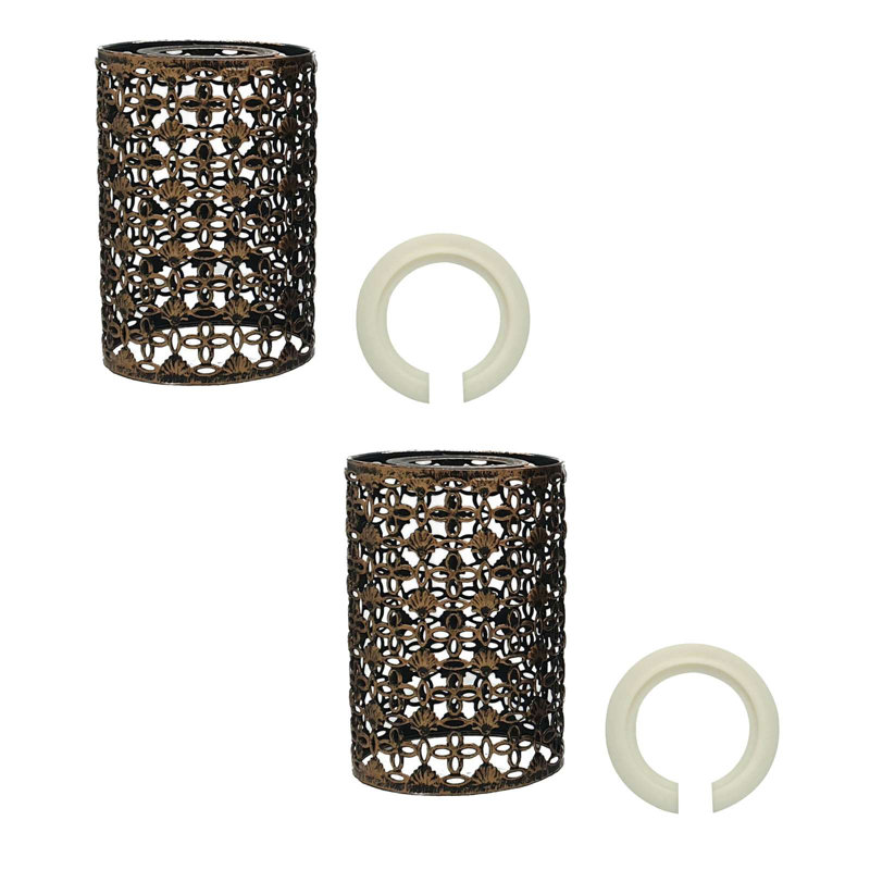 Hallberg Metal Drum Lamp Shade ( Screw On ), Brushed Copper