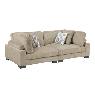 Causeuse contemporaine brun