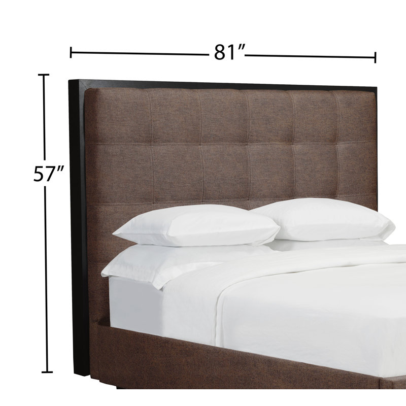 Tête de lit à panneau rembourré Synder, Très grand, Similicuir - caramel
