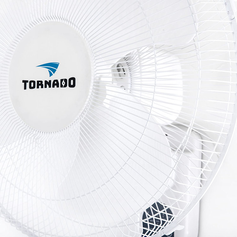 Tornado 2 Pack 16 Inch Oscillating Wall Mount Fan Remote Control 3 Speed Cord UL Safety Listed