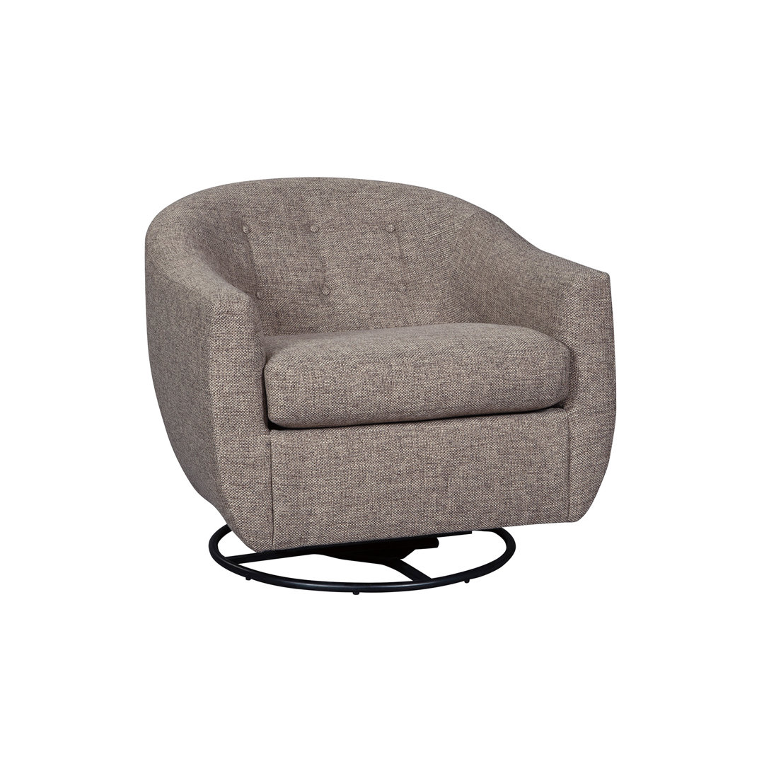 Marylin Upholstered Swivel Accent Chair Latitude Run®