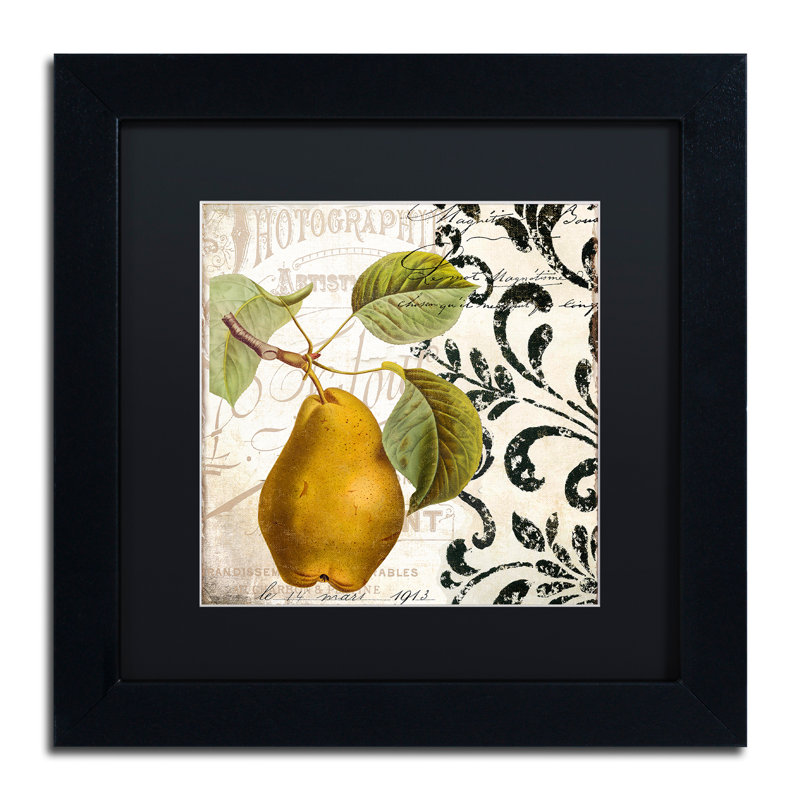 Jadaya «Les Fruits Jardin I», impression encadrée, H 11 po x l 14 po x P 0,5 po, Noir