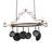 54" Long Elara 4 Light Pot Rack