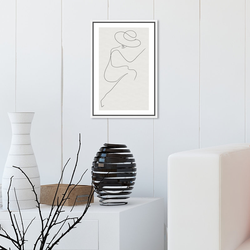 Accessoires de mode et glamour dimanche dans le parc - Impression sur toile, H 15 po x l 10 po, Cadre blanc
