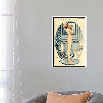 1918 La Vie Parisienne Magazine Plate by Maurice Milliere - Print on Canvas