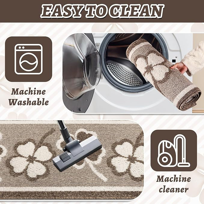 3-piece non-slip kitchen rug set