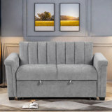 Kynzee 2-in-1 Convertible Sofa Bed with Adjustable Positions and and Black Plastic Feet