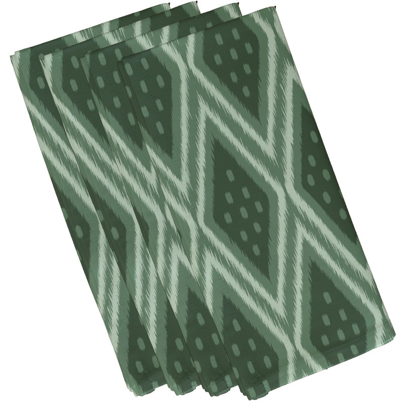 Ensemble de serviettes 4 pièces Sabrina, Vert / vert, L 18 po x L 18 po