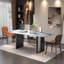 Ensemble de table de salle à manger moderne et luxueux-105320845