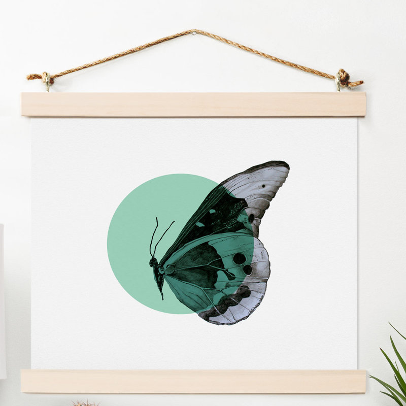 « papillon », impression, H 20 po x l 16 po x P 0,13 po