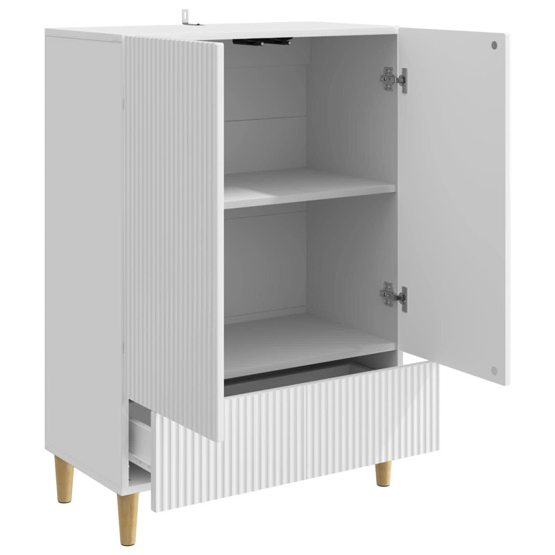 66cm Sideboard, High Gloss White