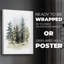 Washeline Treeline II - Impression sur toile seulement - NON-CADRE-406128447