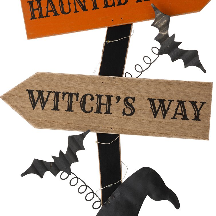 Standing Witches Broom Porch Decor - DIY Wood Blanks for Crafting