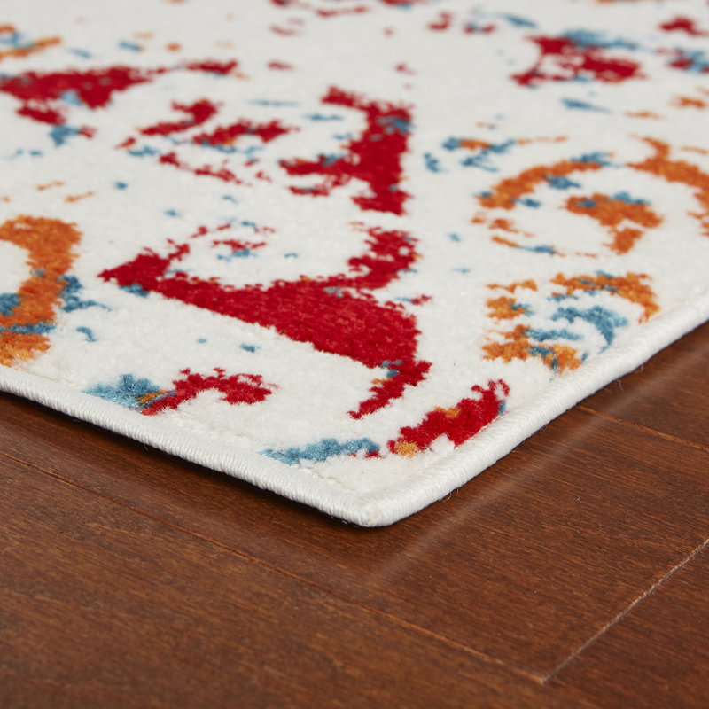 Amot Synthetic Abstract Indoor Rug, Runner 2'3" x 7'