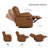 7-Piece, Wynyard 109" Wide Faux Leather Reversible Reclining Sectional Sofa-117871832