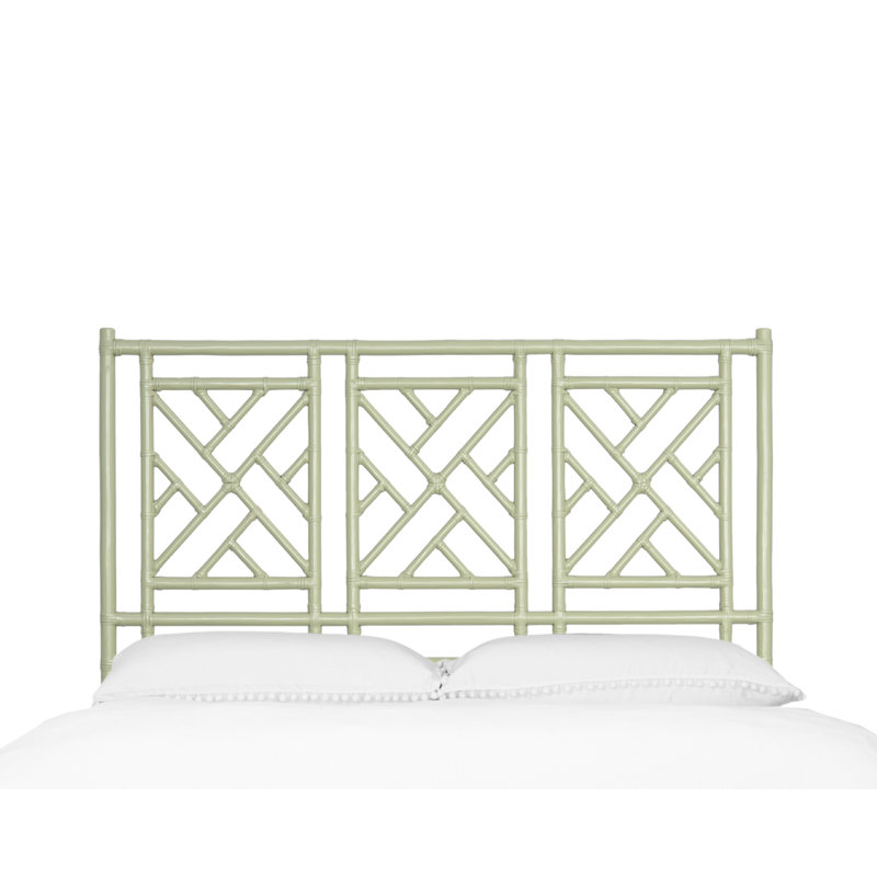 Tête de lit Chippendale à cadre ouvert, Grand lit, Vert céleri