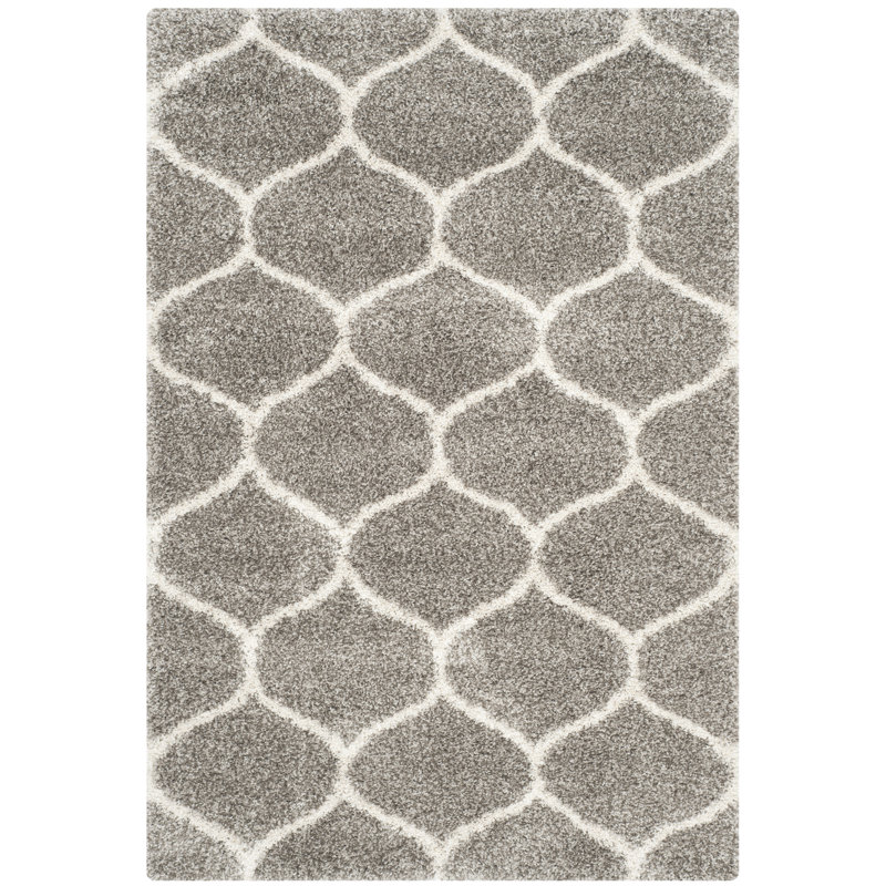 Darrold Shag Performance Geometric Rug, Rectangle 3' x 5'