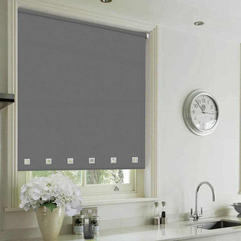 Semi Sheer, Dark Grey, 210 cm L x 180 cm W