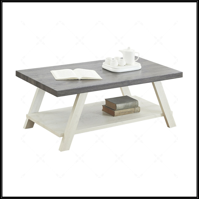 Coffee Table, White, White