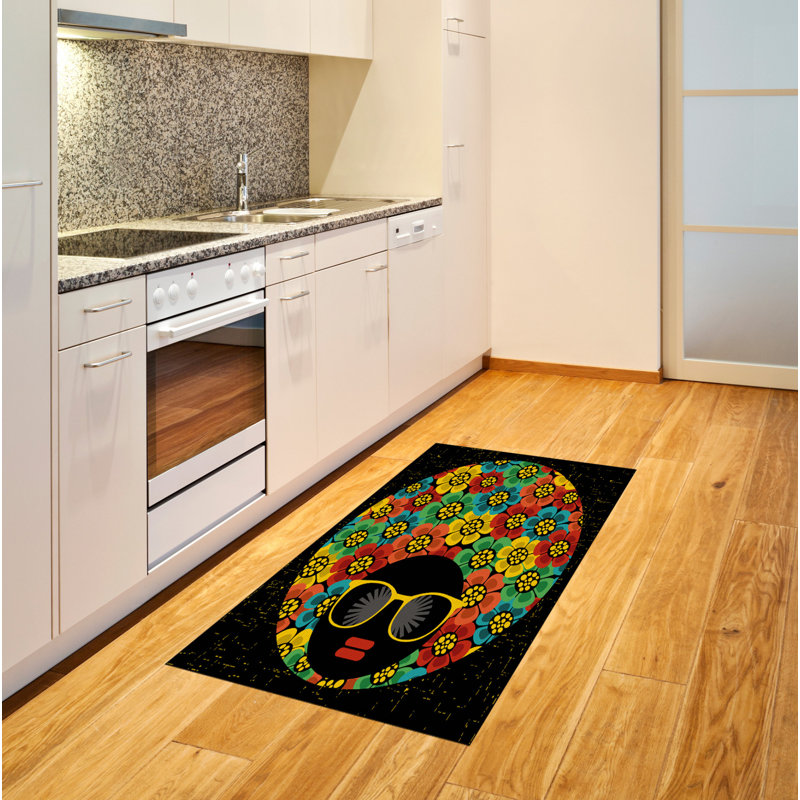 Retro High Density Long Fiber Poly Threads Decorative Area Rug Carpet, Rectangle 2'7" x 5'