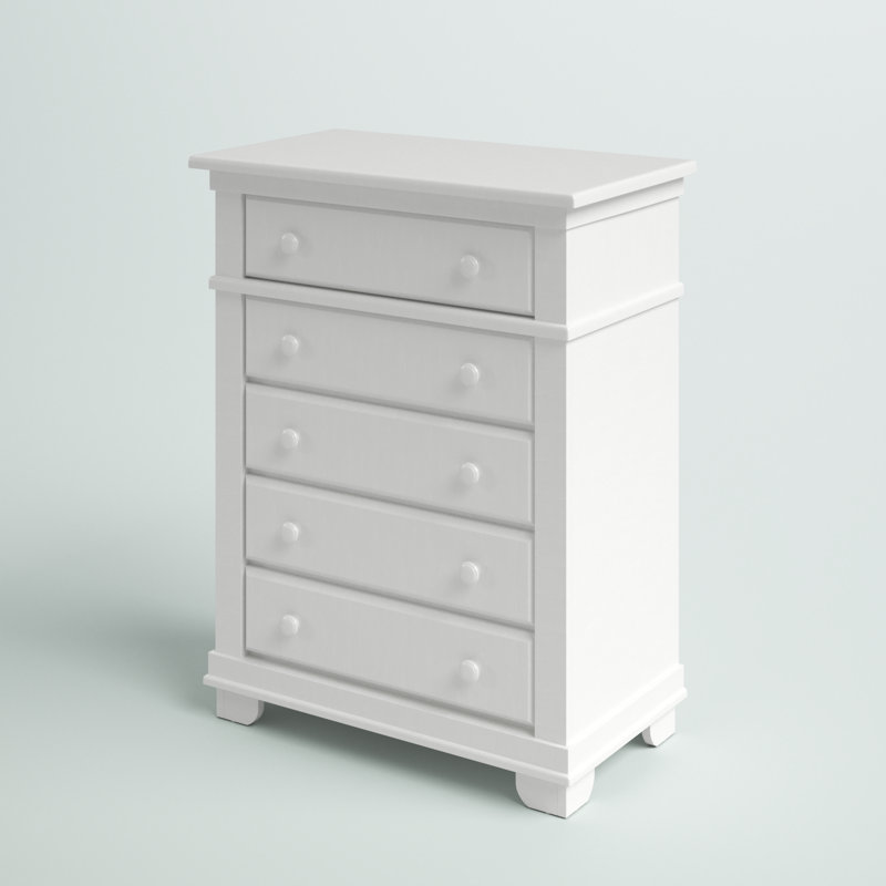 Adam Kids 5 - Drawer Chest, White