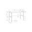 Bureau d'ordinateur Homi, 48 po, structure en métal, stratifié-107145644