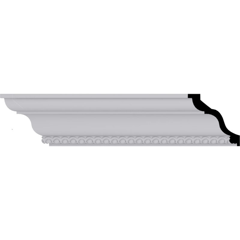 Primed White Polyurethane Foster Crown Moulding 94.5"