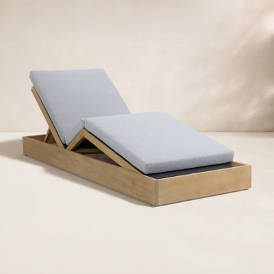 Adriatic 27'' Outdoor Acacia Chaise Lounge