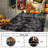 5x7 ft Tie-dyed Black Grey Shag Rugs for Living Room, Soft Non-Slip Fluffy Shagg Plush Bedroom Carpet, Large Area Rug for Nursery Kids Dorm Home Decor-1187734582