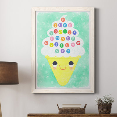 Ice Cream Alphabet - cadre photo, impression sur toile