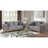 Contemporary Style Upholstery 2PC Livingroom Set with Wood and Gold Accent for a Luxurious Home