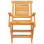 Chaise de terrasse pliante en teck Stephfan