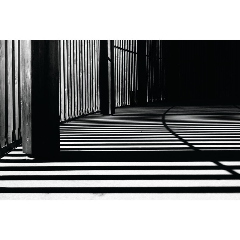 Black Stripes - Wrapped Canvas Art Prints, 30cm H x 46cm W x 3.8cm D