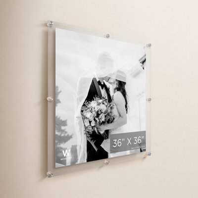 Clear UV-Grade Acrylic Modern Floating Picture Frame