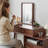 Makeup Vanity with mirror,6 drawers,1 chair