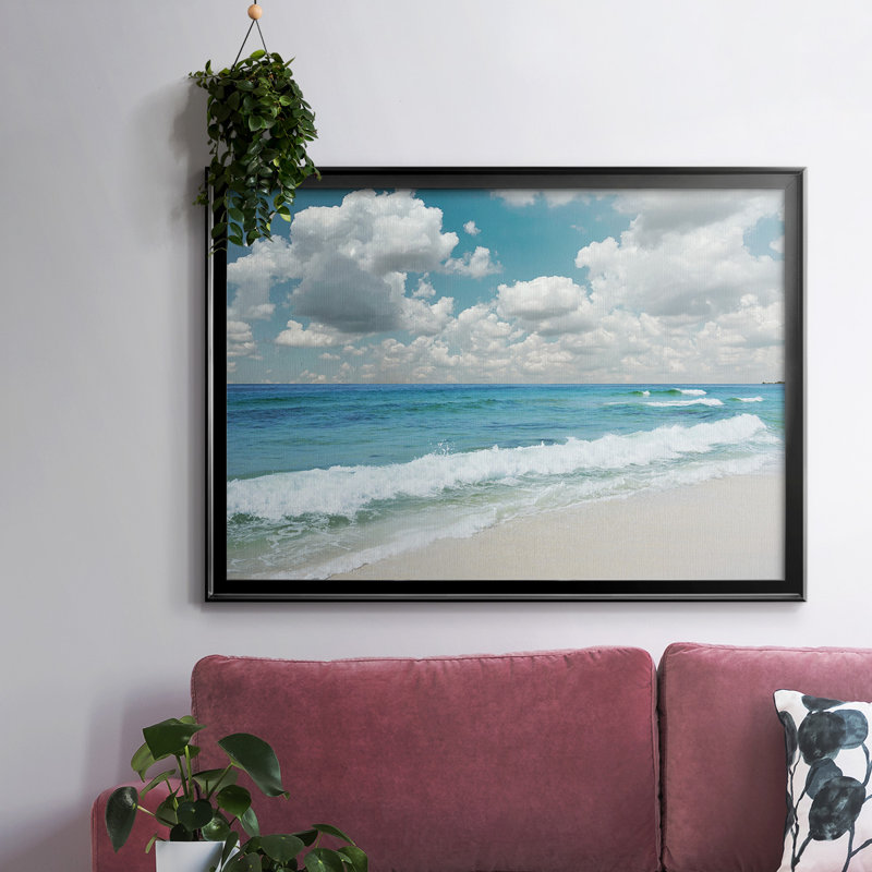 «Beach Bliss», reproduction sur toile, H 30 po x l 44 po x P 1,5 po, Noir