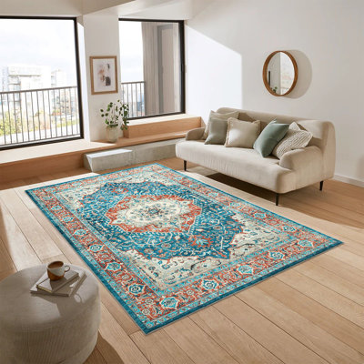 Oriental Machine Tufted Shag Area Rug