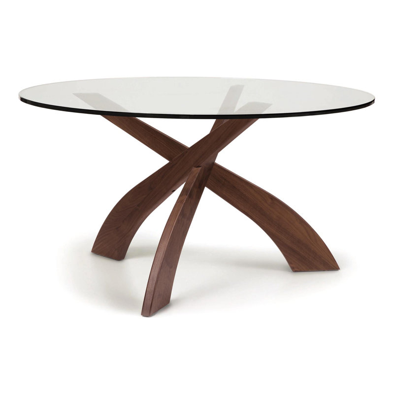 Table ronde Entwine, H 30 po x L 48 po x l 48 po, Cerise selle