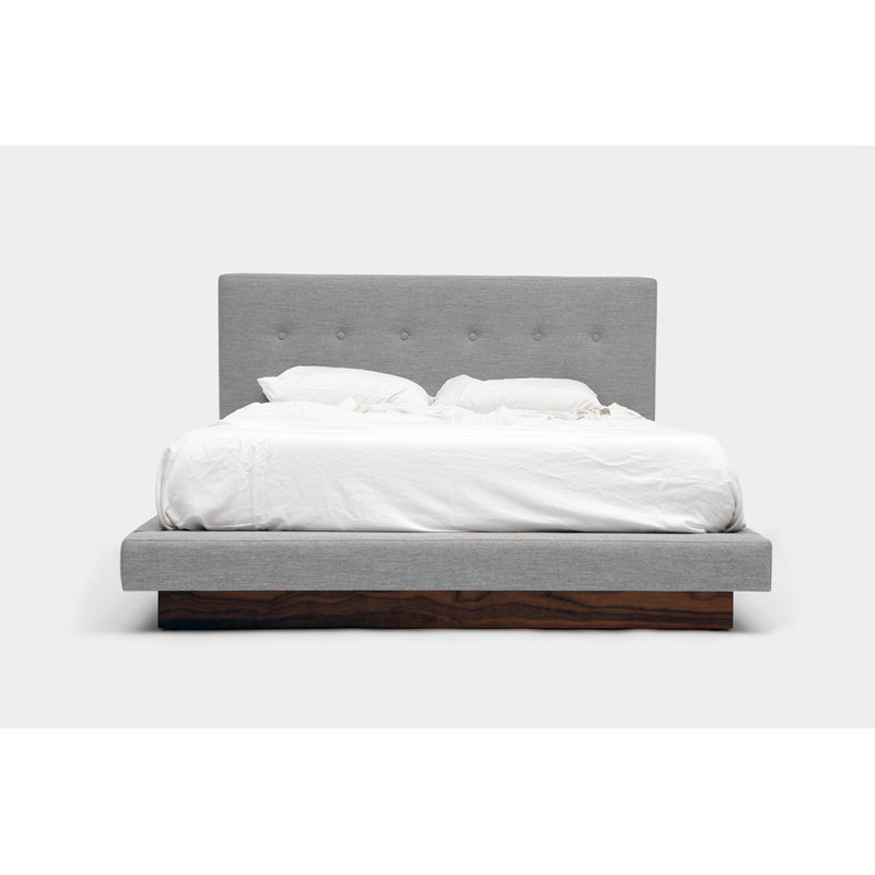 LRG Upholstered Bed, California King, Moss Linen Blend