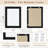 Rectangular Decorative Wall Mirror With Statement Deep Frame, HD Tempered Glass Vanity Mirror For Bathroom, Entryway, Or Bedroom-872761204-872761203