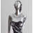 55" Silver Composite&Resin Decorative Objects