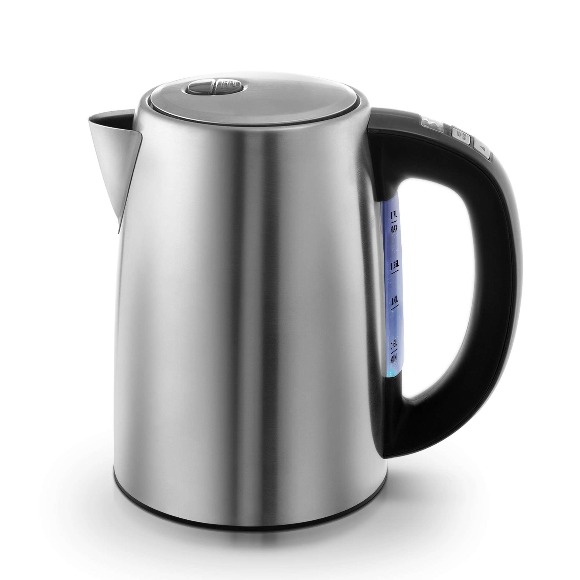 Kenmore 1.7 L (1.8 qt) Digital Cordless Kettle - Stainless Steel