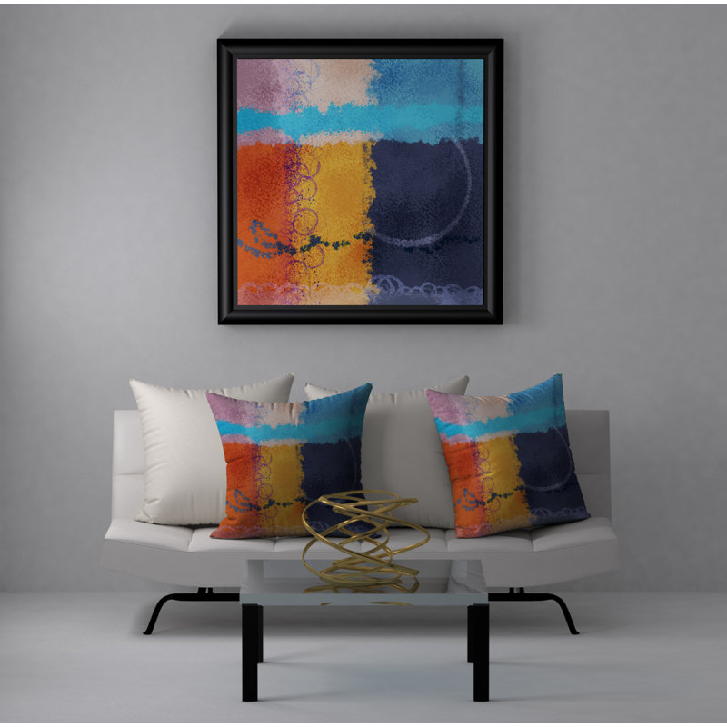 Reversible Throw Pillow, 24" x 24"