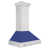 Satin Stainless Steel/Blue Matte