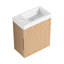 Meuble-lavabo mural 18,5 po avec lavabo en résine Madsen-122359561