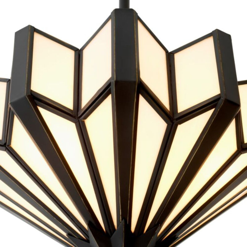 CDJ Chandelier Victory bronze highlight finish, Canopy, 27.5" H x 17.72" W x 17.72" D
