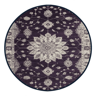 Tapis mauve lavable à la machine