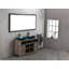 Miroir de salle de bain 88 x 38 pouces à DEL avec cadre en aluminium (miroir inclus seulement)-1124151557-1124151576
